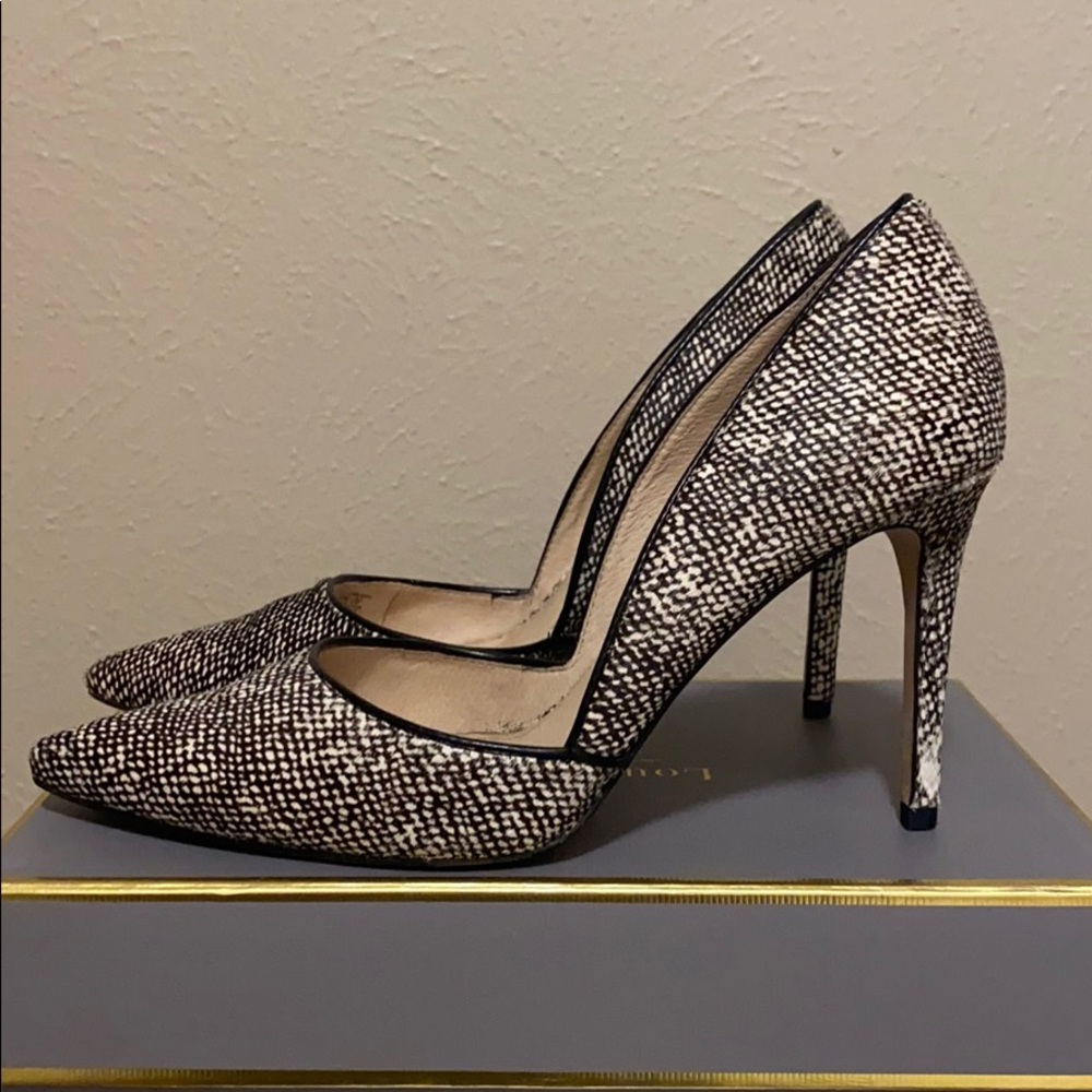 Louise et Cie pump made of leather and cow hair